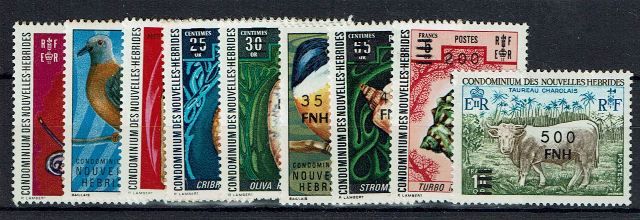Image of New Hebrides/Vanuatu-French Issues SG F247/55 UMM British Commonwealth Stamp